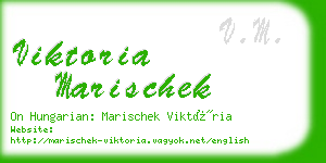 viktoria marischek business card